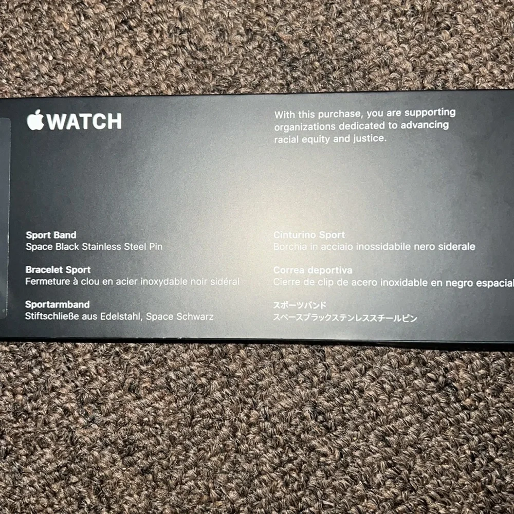 Black unity Apple Watch band